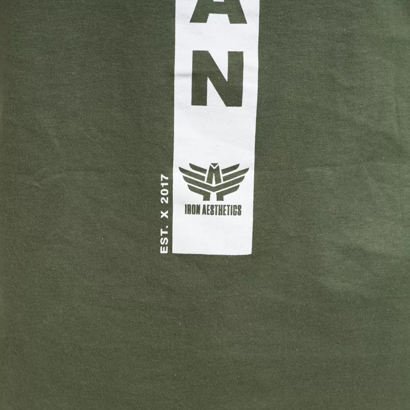 Ultrasoft tričko Iron Aesthetics STRONGMAN, vojenská zelená-9