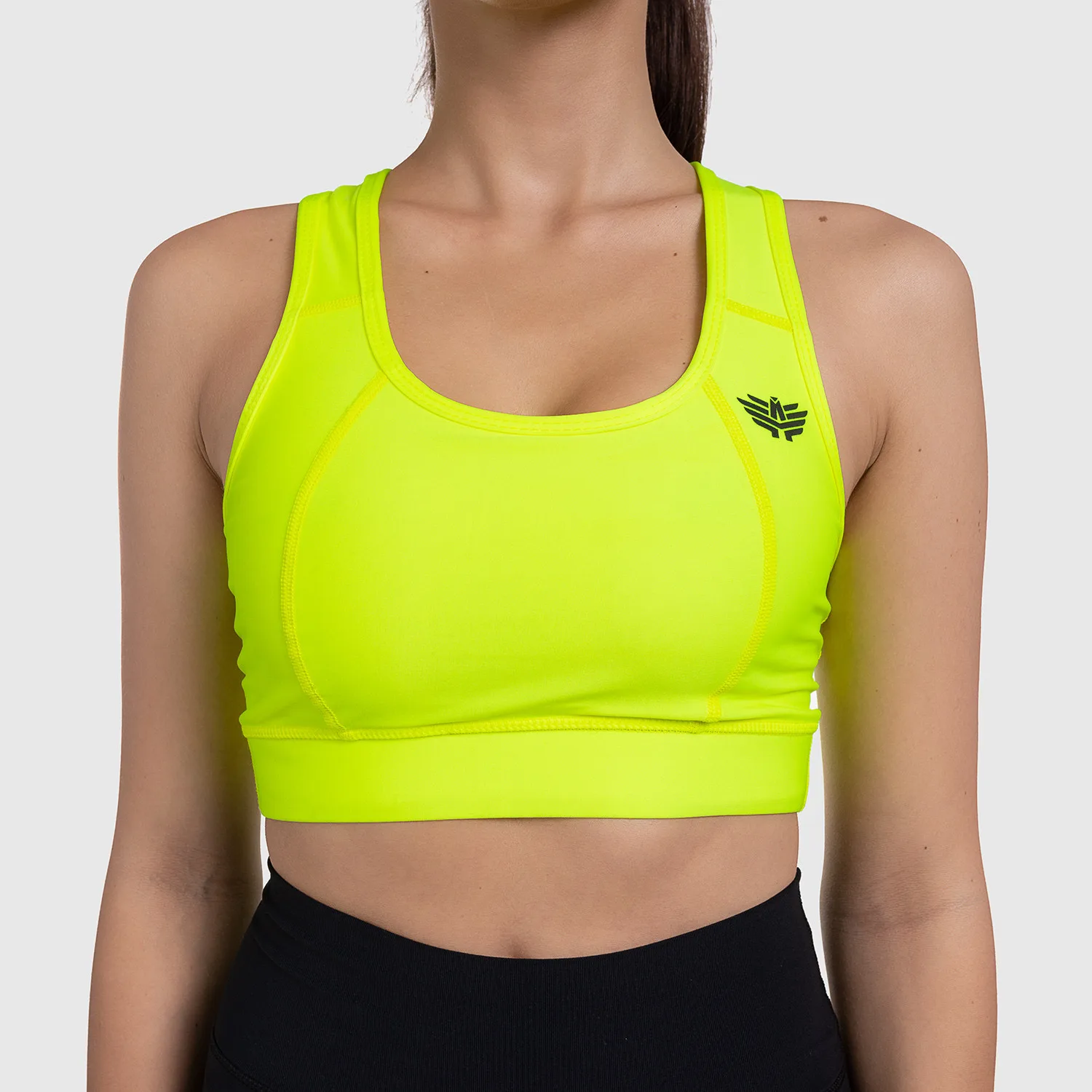 Dámská sportovní podprsenka - Iron Aesthetics, NEON YELLOW-1