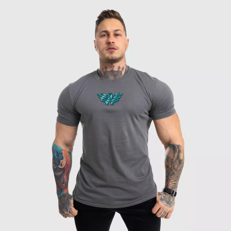 Ultrasoft tričko Iron Aesthetics FIST, šedé-6