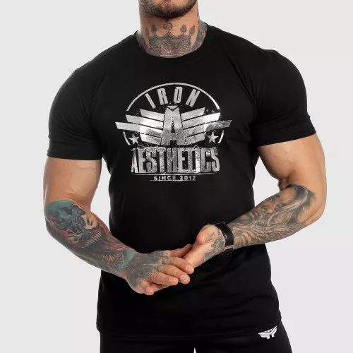 Pánské fitness tričko Iron Aesthetics Force, silver
