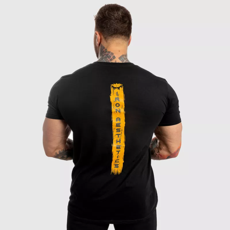 Pánské fitness tričko Iron Aesthetics Force, černé-4