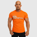 Pánske fitness tričko Iron Aesthetics Be Stronger, oranžové