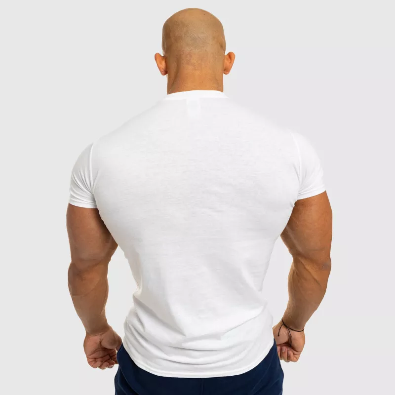 Pánské fitness tričko Iron Aesthetics Be Stronger, bílé-5