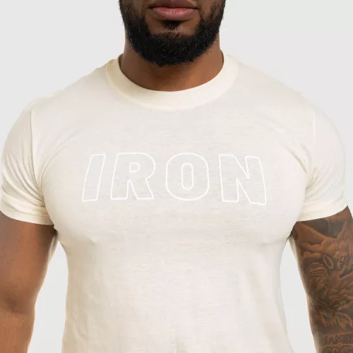 Pánské fitness tričko IRON, pískové