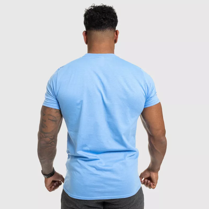Pánské fitness tričko IRON, modré-4