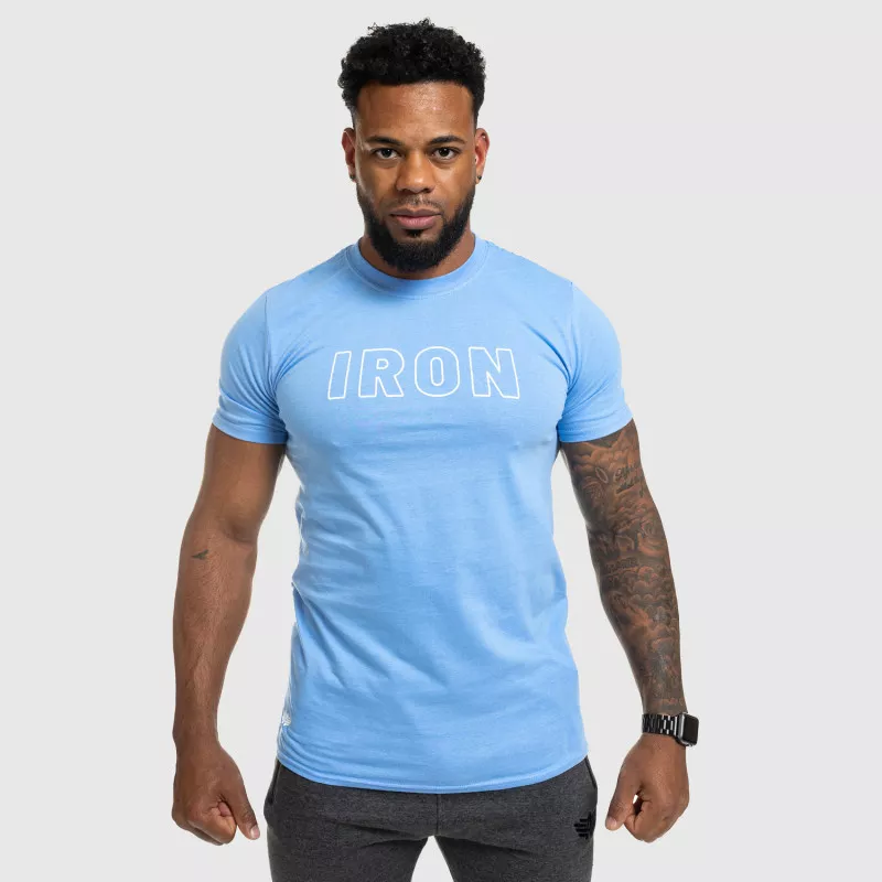 Pánské fitness tričko IRON, modré-6