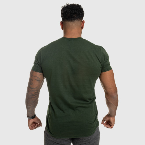 Pánské fitness tričko IRON, zelené