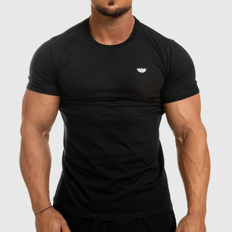 Pánské fitness tričko Iron Aesthetics Standard, černé-1