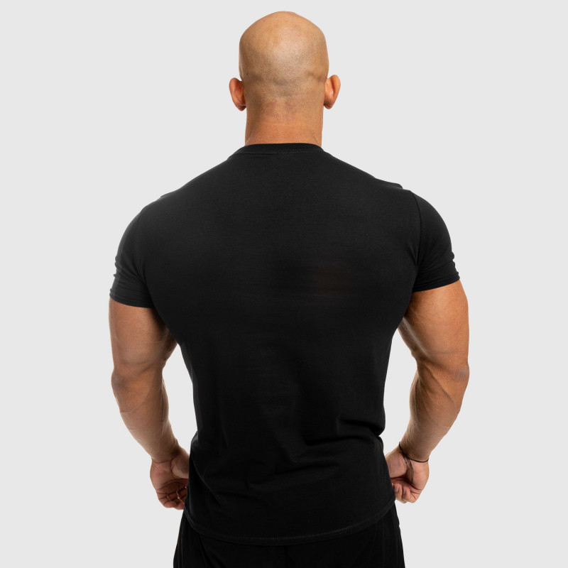Pánské fitness tričko Iron Aesthetics Standard, černé-5