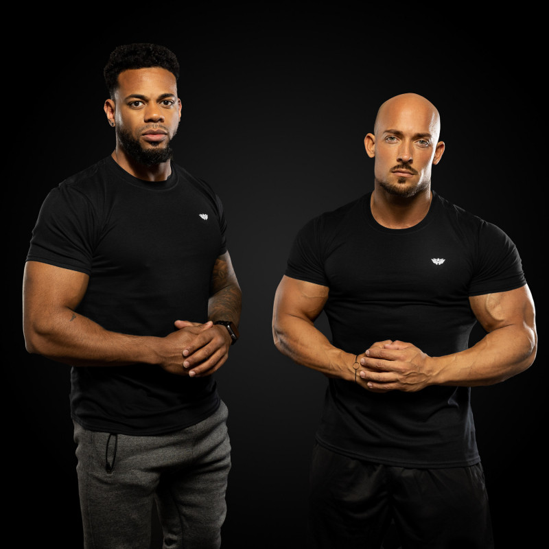 Pánské fitness tričko Iron Aesthetics Standard, černé-2