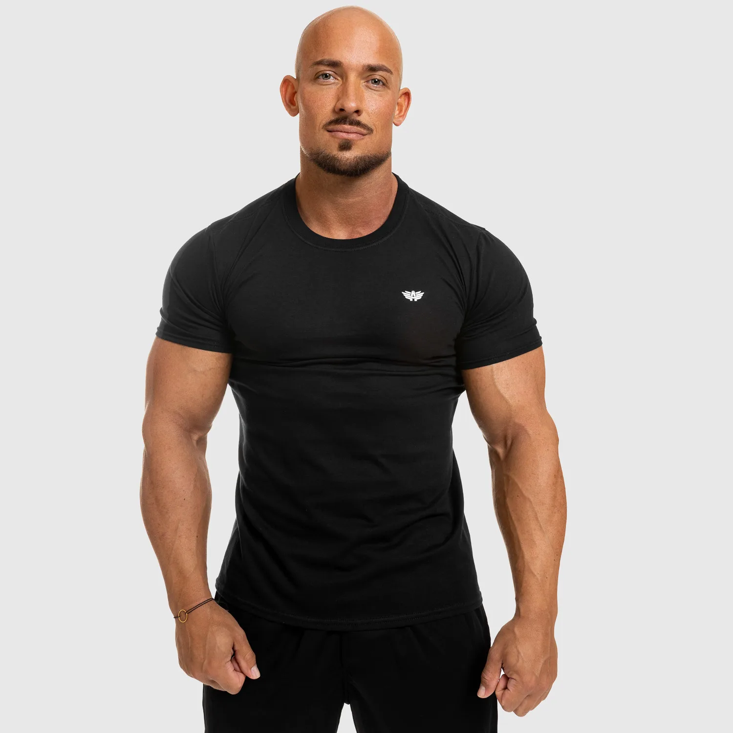 Pánské fitness tričko Iron Aesthetics Standard, černé-1