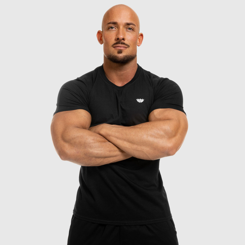 Pánské fitness tričko Iron Aesthetics Standard, černé-6