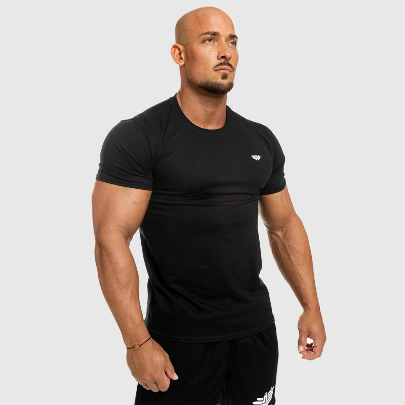 Pánské fitness tričko Iron Aesthetics Standard, černé-8