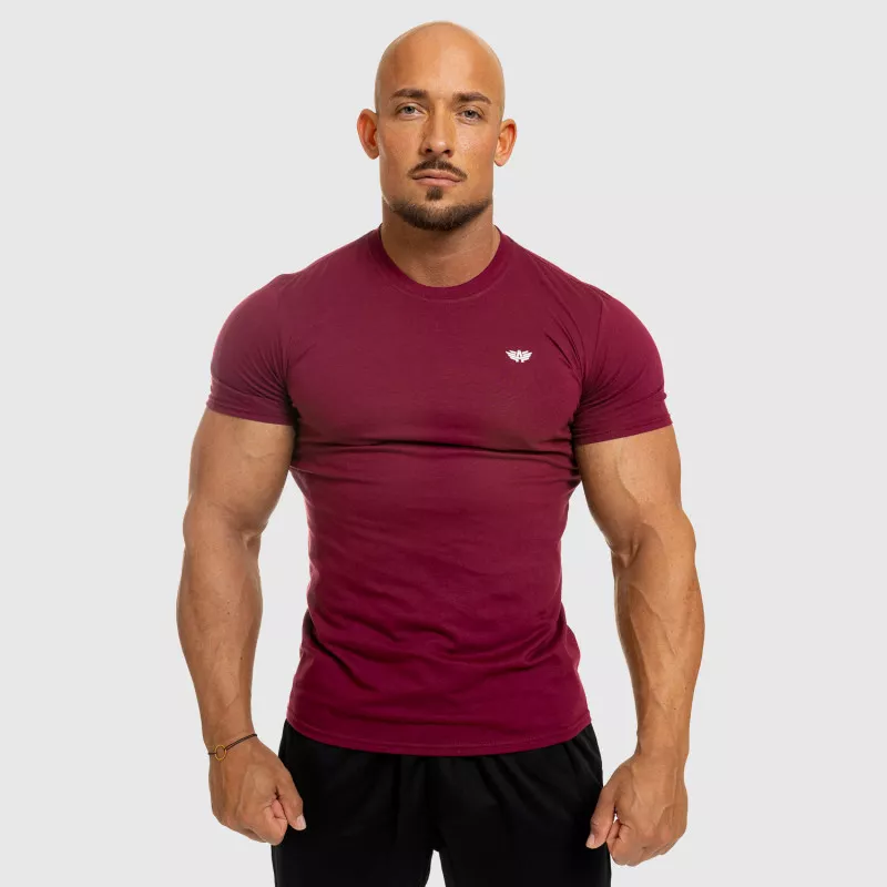 Pánské fitness tričko Iron Aesthetics Standard, bordové-6