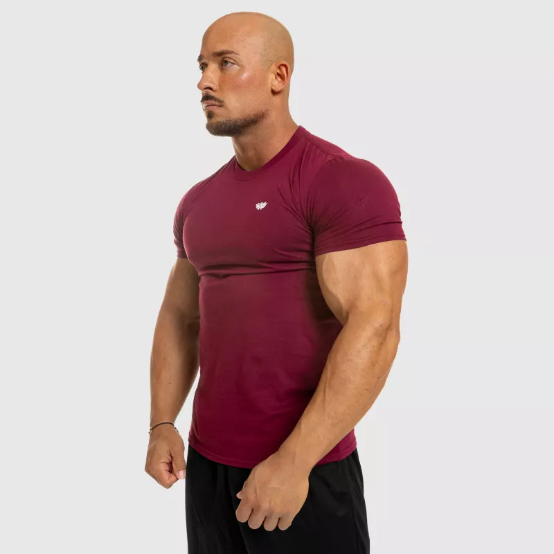 Pánské fitness tričko Iron Aesthetics Standard, bordové-8