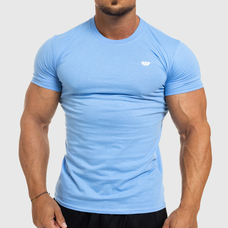 Pánské fitness tričko Iron Aesthetics Standard, modré-1