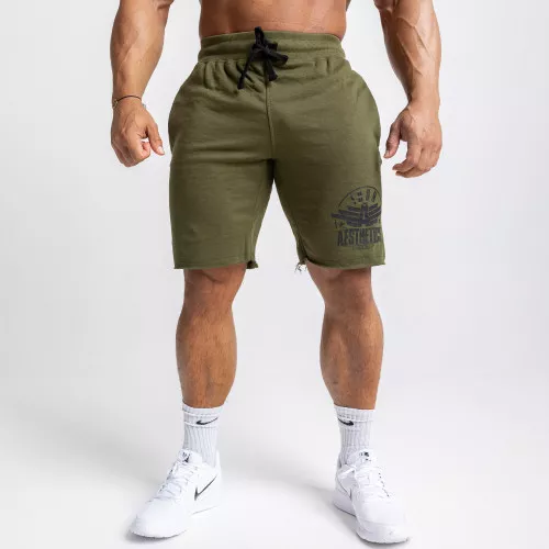 Pánské teplákové kraťasy Iron Aesthetics Force, vojenská zelená