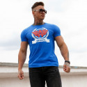 Pánske fitness tričko Iron Aesthetics Triumph, modré