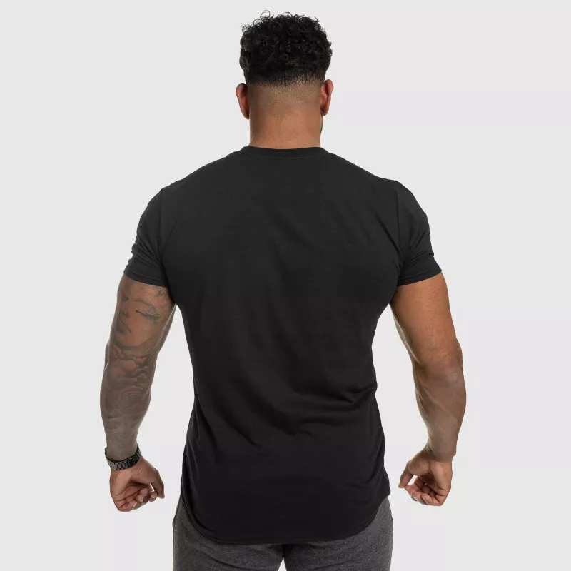 Pánské fitness tričko IRON, černé-4