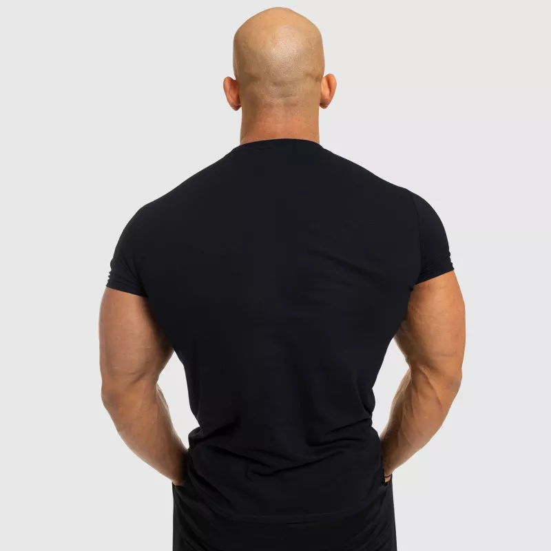 Pánské fitness tričko Iron Aesthetics Be Stronger, černé-5