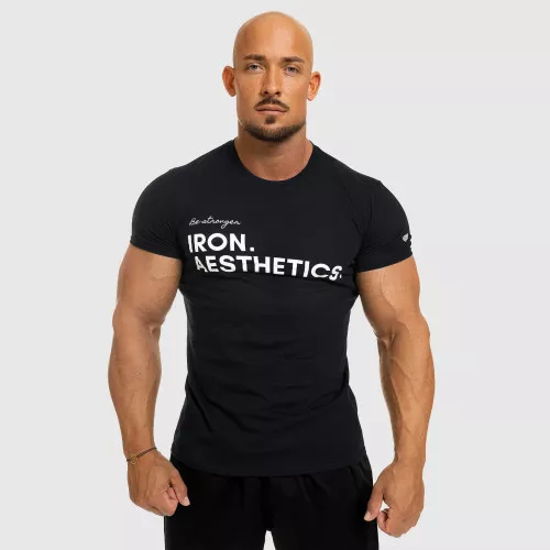Pánské fitness tričko Be Stronger, černé