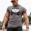 Pánske fitness tričko Iron Aesthetics Triumph, Sivé