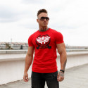 Pánske fitness tričko Iron Aesthetics Triumph, červené