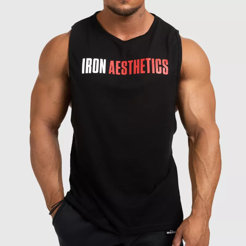 Pánské fitness TÍLKO Iron Aesthetics Signature, černo - červené-1
