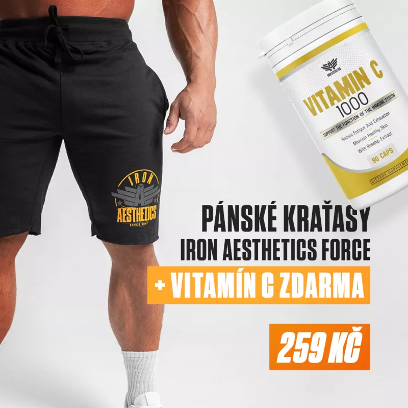 Pánské teplákové kraťasy Iron Aesthetics Force, černé-9