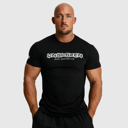 Pánské fitness tričko Iron Aesthetics Unbroken, černé