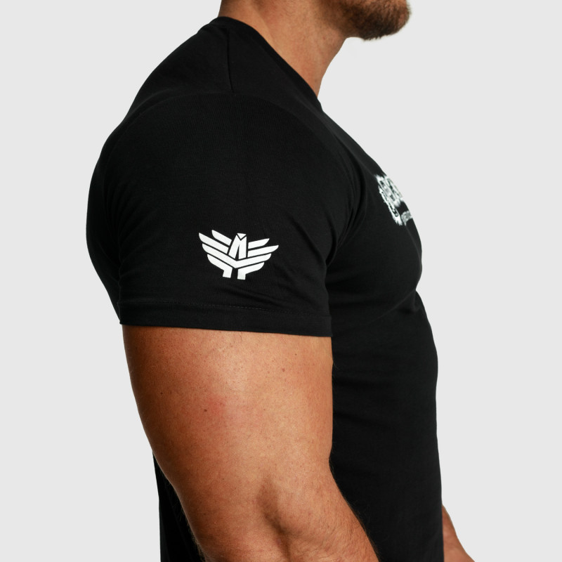 Pánské fitness tričko Iron Aesthetics Unbroken, černé-6