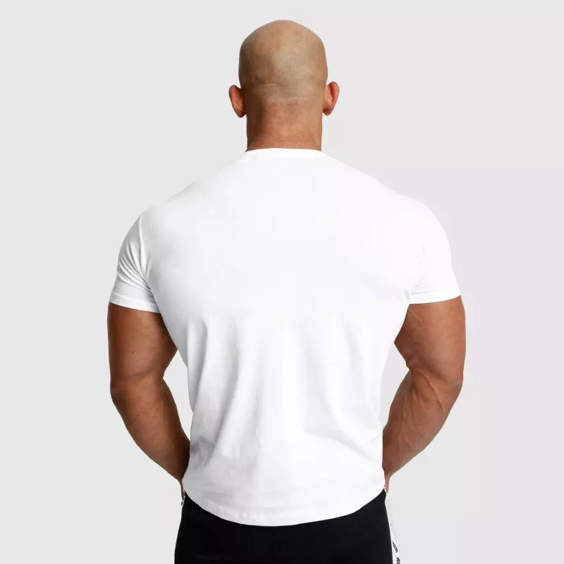 Pánské fitness tričko Iron Aesthetics Unbroken, bílé-4