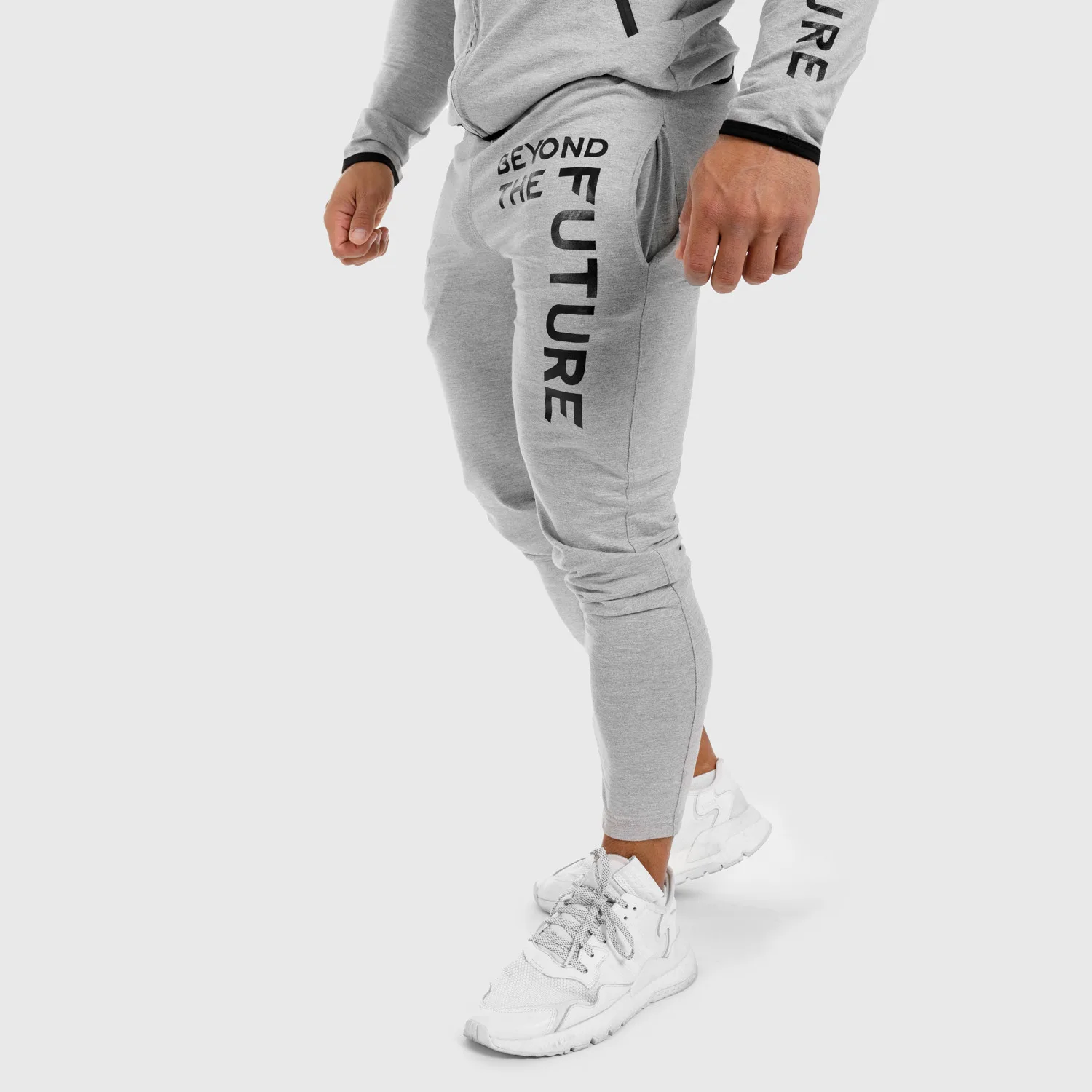 Pánské SlimFit tepláky Beyond the Future, šedé-1
