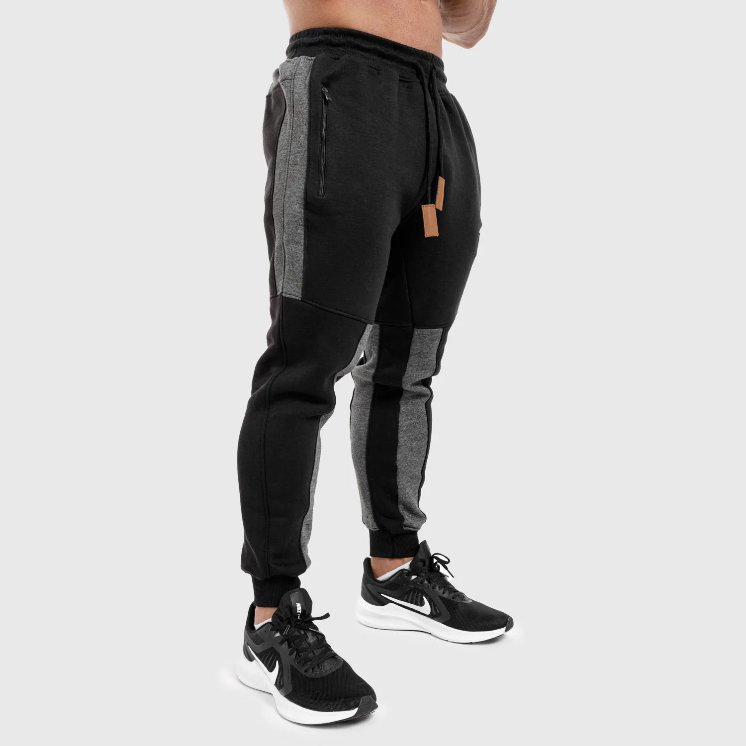 Jogger tepláky Iron Aesthetics ELEMENT, černé-1