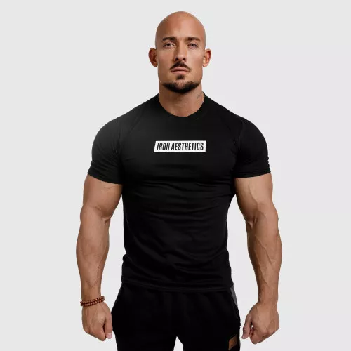 Pánské fitness tričko Boxed, černé