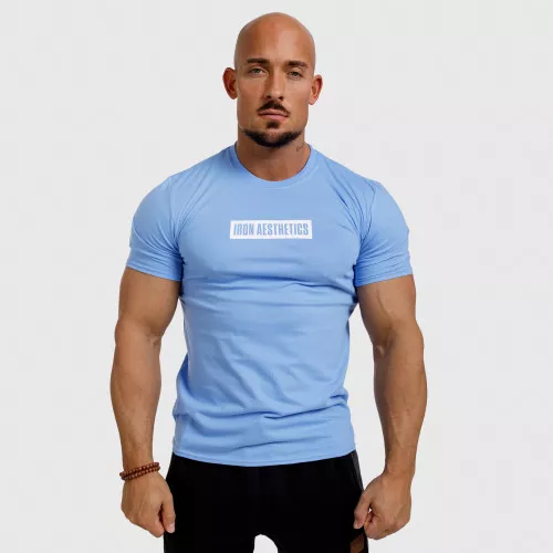 Pánské fitness tričko Iron Aesthetics Boxed, modré