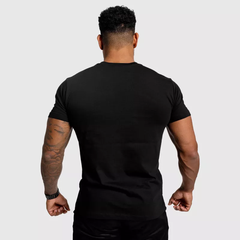 Pánské fitness tričko Iron Aesthetics Badge, černé-5