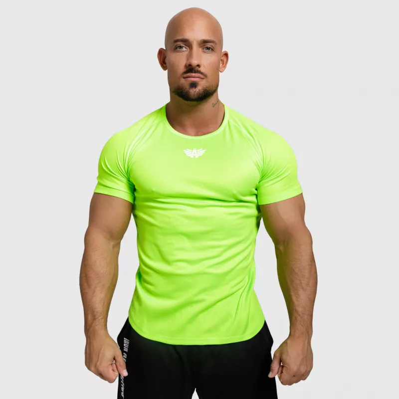 Pánské funkční tričko Iron Aesthetics Performance, neónově zelené-3