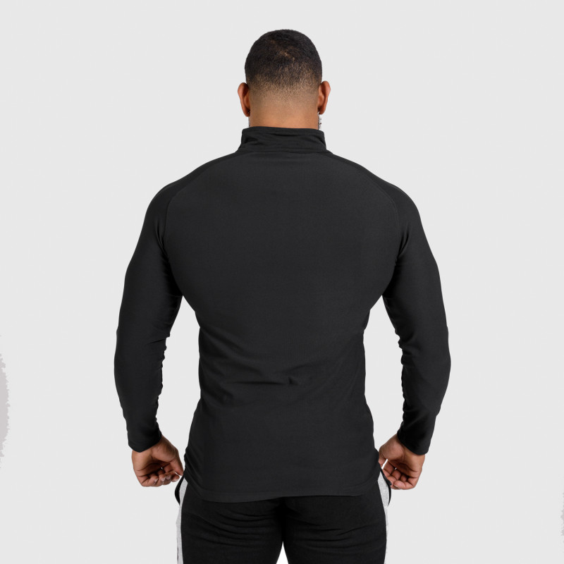 Pánské funkční tričko s dlouhým rukávem Basic, černé-5