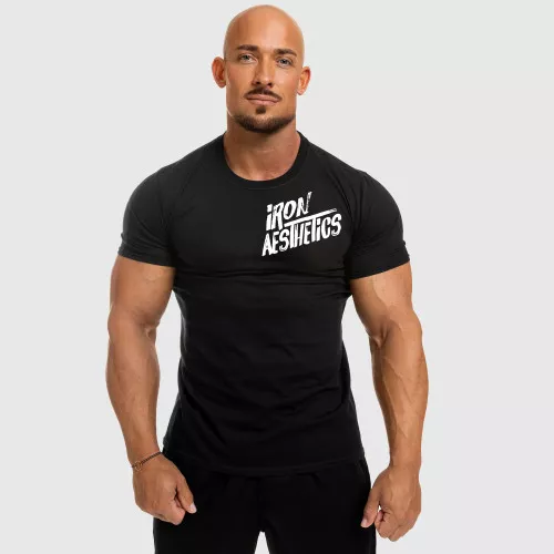 Pánské fitness tričko Splash, černé