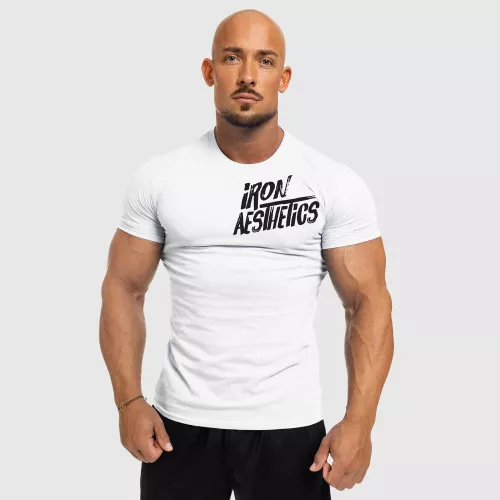 Pánské fitness tričko Splash, bílé