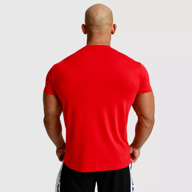 Pánské fitness tričko Iron Aesthetics Splash, červené-3