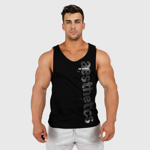 Pánské fitness tílko Iron Aesthetics Cross, černé