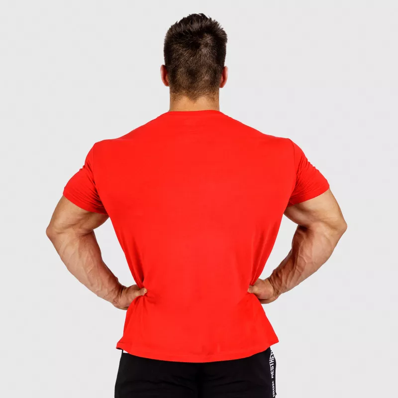 Pánské fitness tričko Iron Aesthetics Shades, červené-4