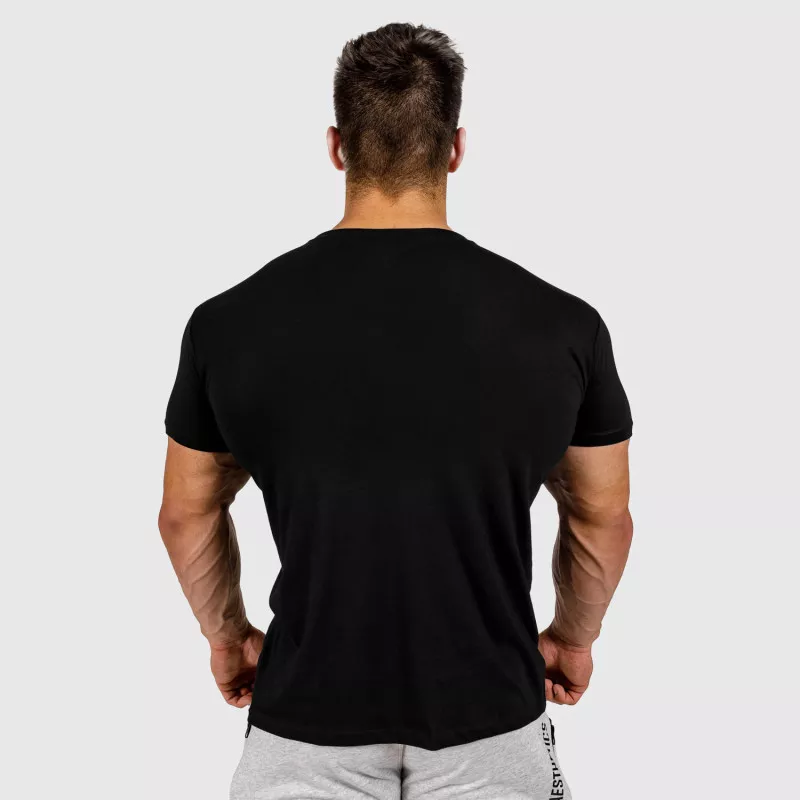 Pánské fitness tričko Iron Aesthetics Shades, černé-5