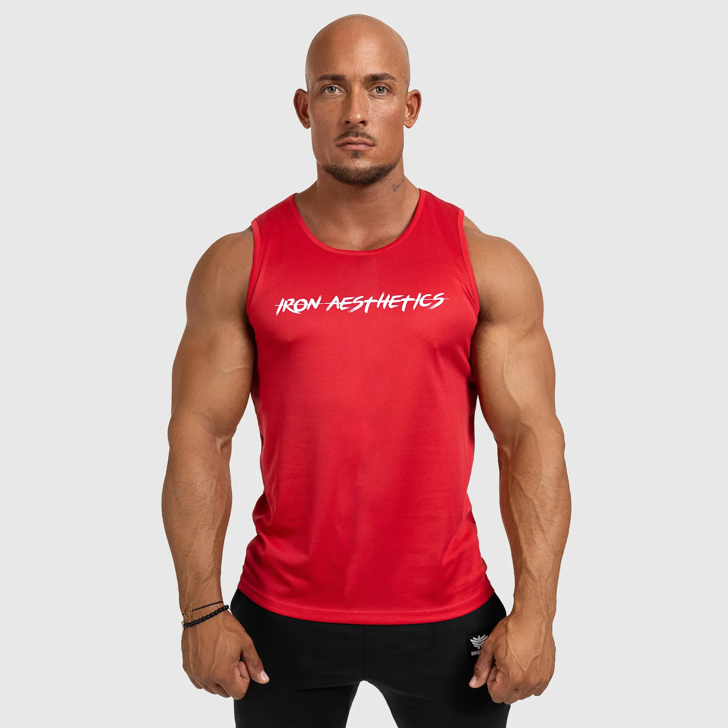 Pánské funkční tílko  Iron Aesthetics Sporty, červené-1