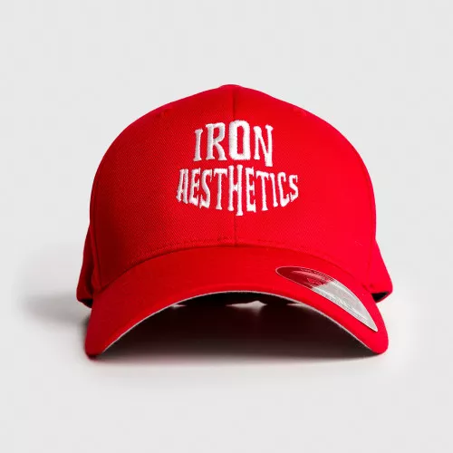 Kšiltovka Iron Aesthetics Groove, red&white