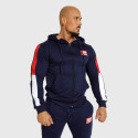 Mikina s kapucňou a zispom Iron Aesthetics Tricolora, navy