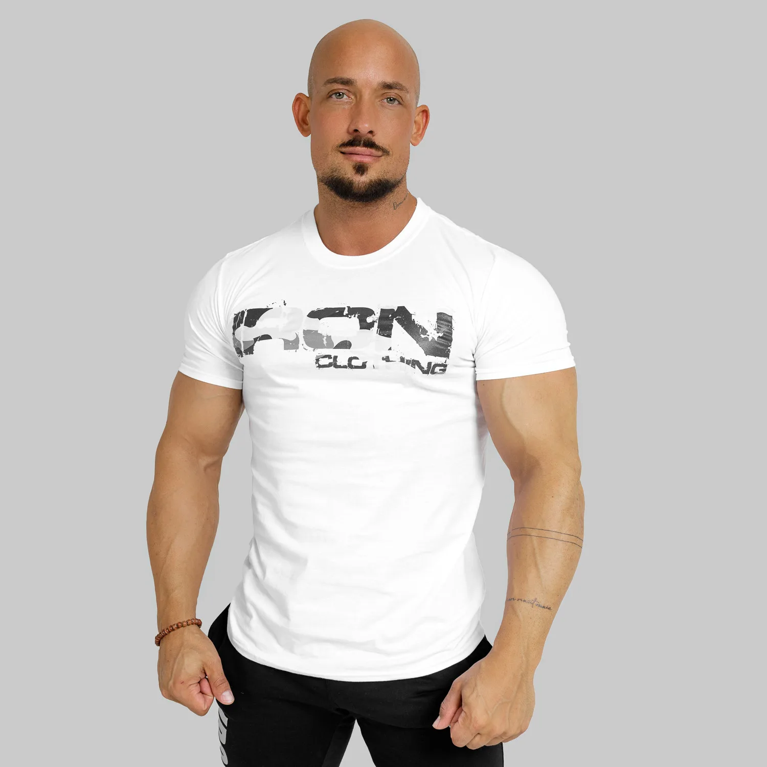 UltraSoft tričko Iron Camo Style, bílé-1