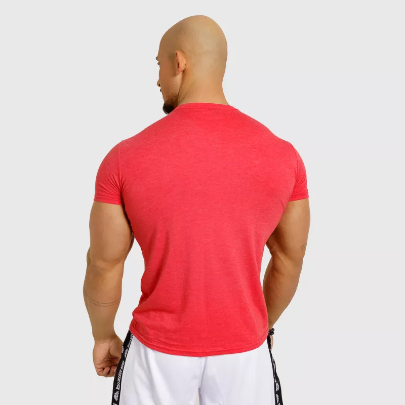 Pánské tričko Iron Aesthetics V-neck, červené-6